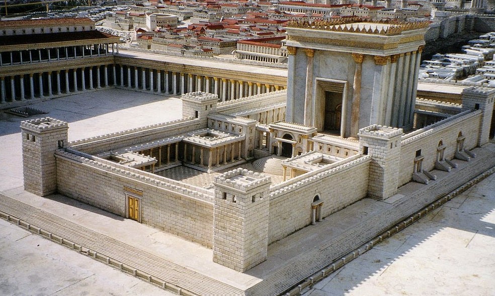 Hypothetical reconstruction of the Temple of Solomon in Jerusalem.