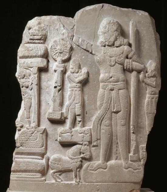 1st century BCE/CE Indian relief from Amaravathi village, Guntur district, Andhra Pradesh (India). Preserved in Guimet Museum, Paris (2005)