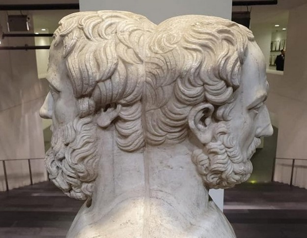 The double herma of Herodotus/Thucydides preserved at the National Archaeological Museum of Naples