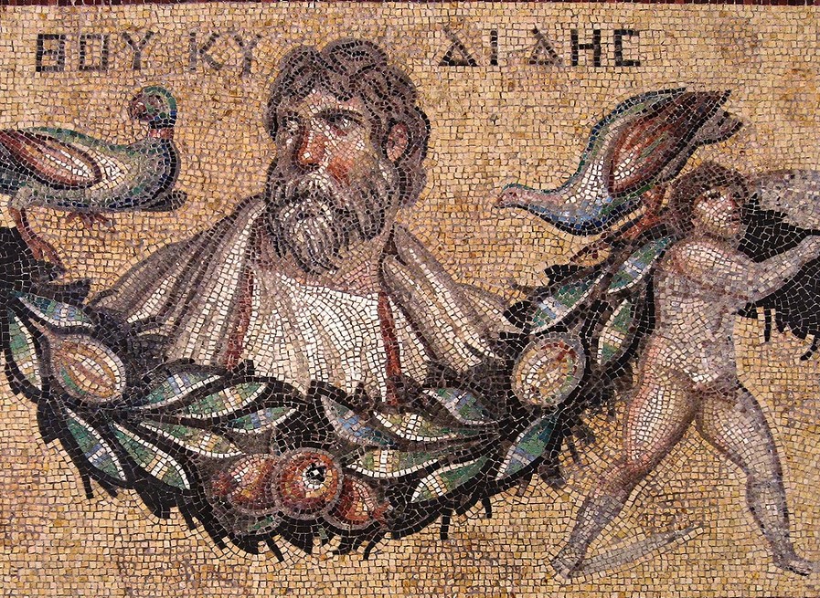 Thucydides Mosaic from Jerash, Jordan, Roman, 3rd century AD at the Pergamon Museum in Berlin