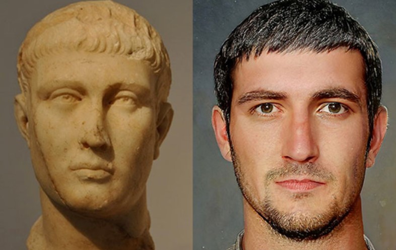 Bust of Theodisus I. Founded in Aphrodisias - Aydın, Turkey
