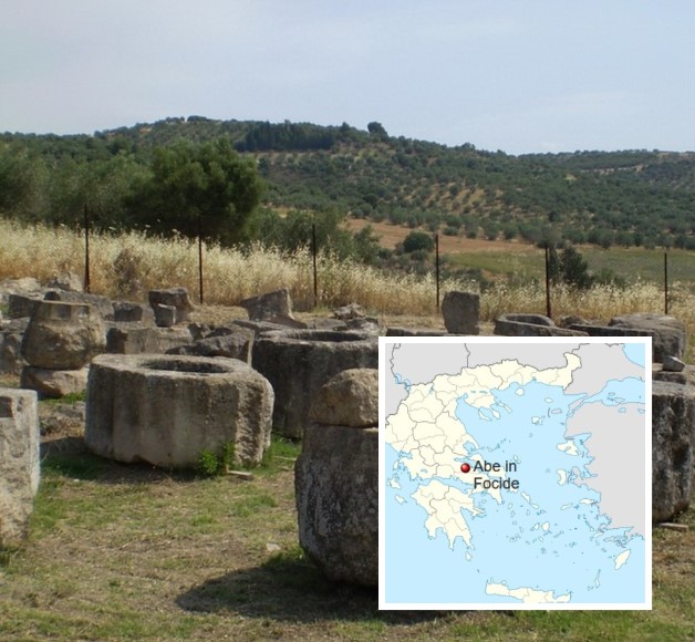 The archeologic site of Iampolis in modern Kalapodi Fthiotis, central Greece