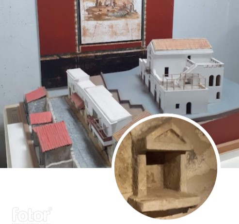 Lararium in Villa Regina, Boscoreale, Naples, Italy