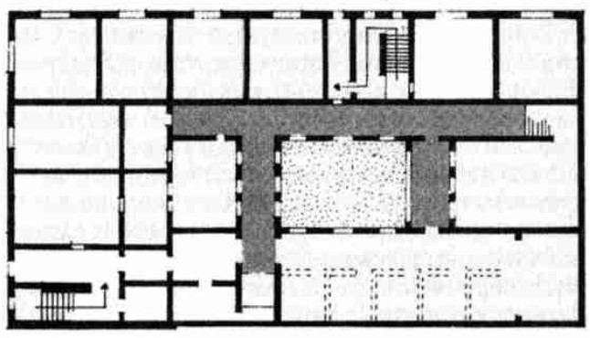 Ground floor plan of the House of Diana