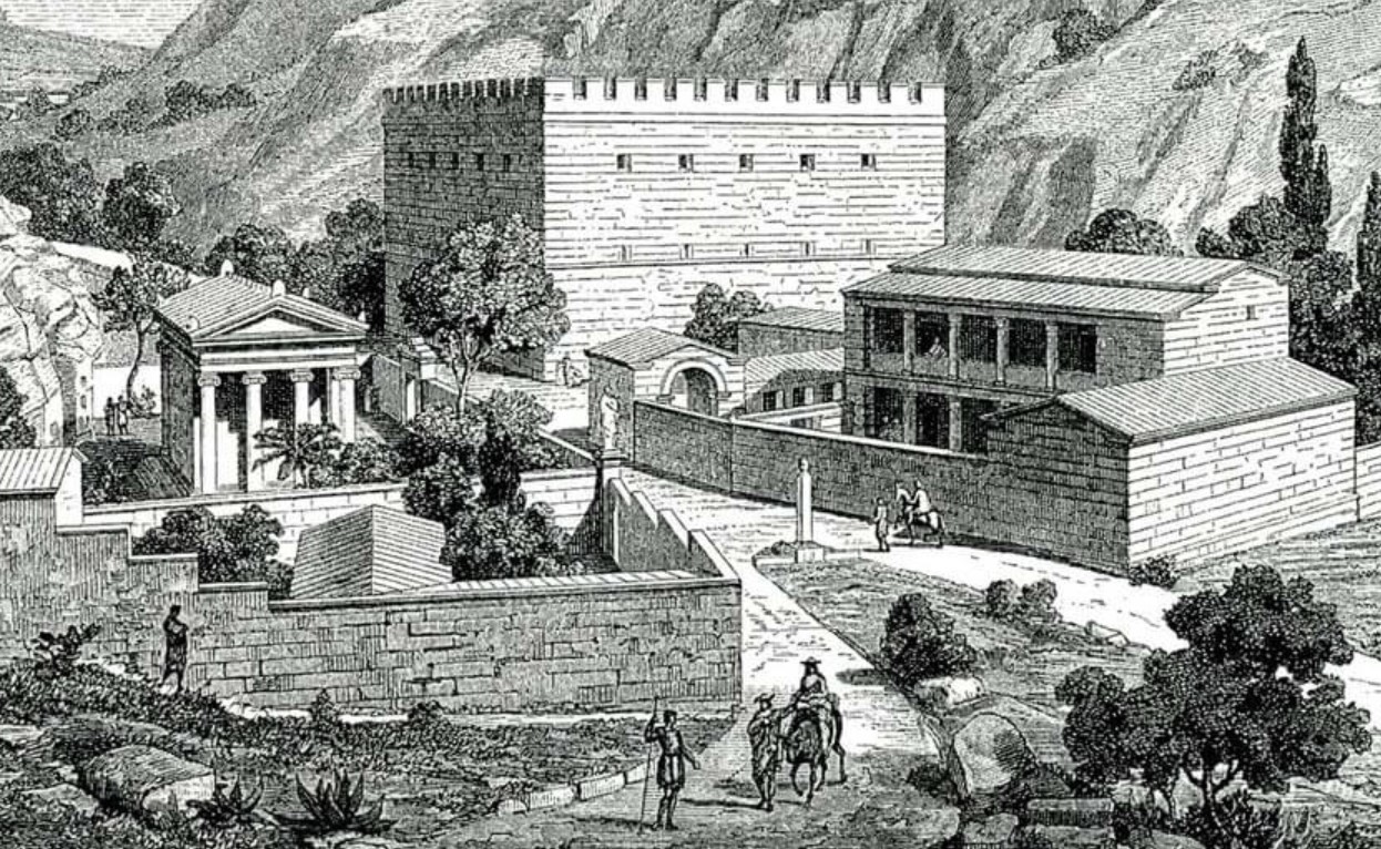The road from Eleusis to Athens by Jacob von Falke