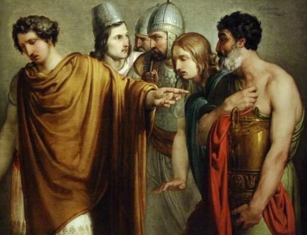 The death of Abradatas, by Francesco Hayez, 1813; Gallerie d'Italia - Milan