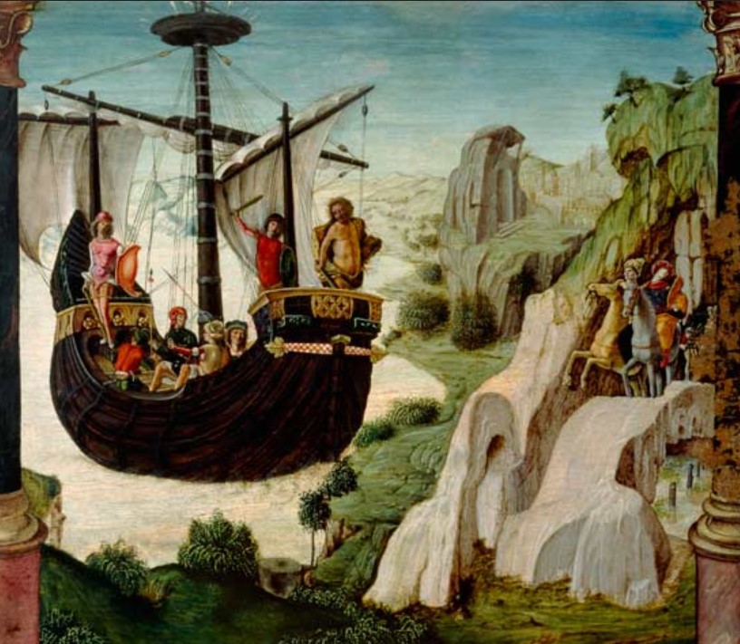 'The ship Argo with crew' by  Lorenzo Costa (1460-1535)