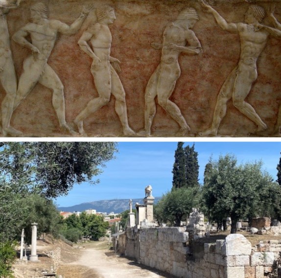 Relief found in kerameikos necropolis, Athens