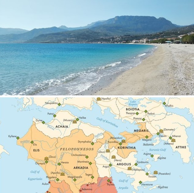 The territory of Achaia to c. 500 BCE