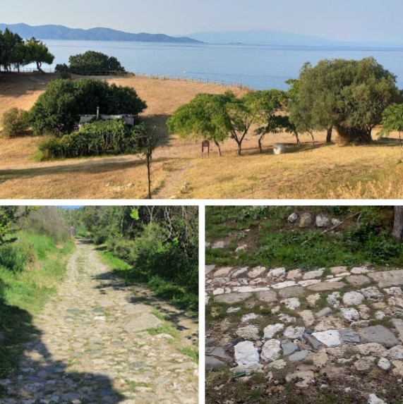 Archaeological site of Akanthos - paved roads