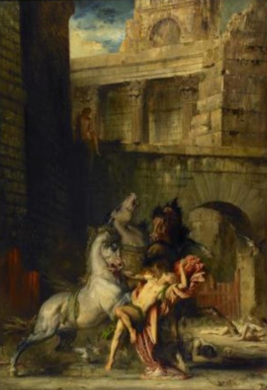 'Diomede devoured by his horses' (1870) by Gustave Moreau (1826–1898) - Musée des Beaux-Arts de Rouen, France