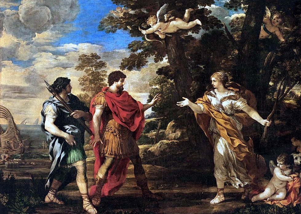 Venus as Huntress Appears to Aeneas by Pietro da Cortona