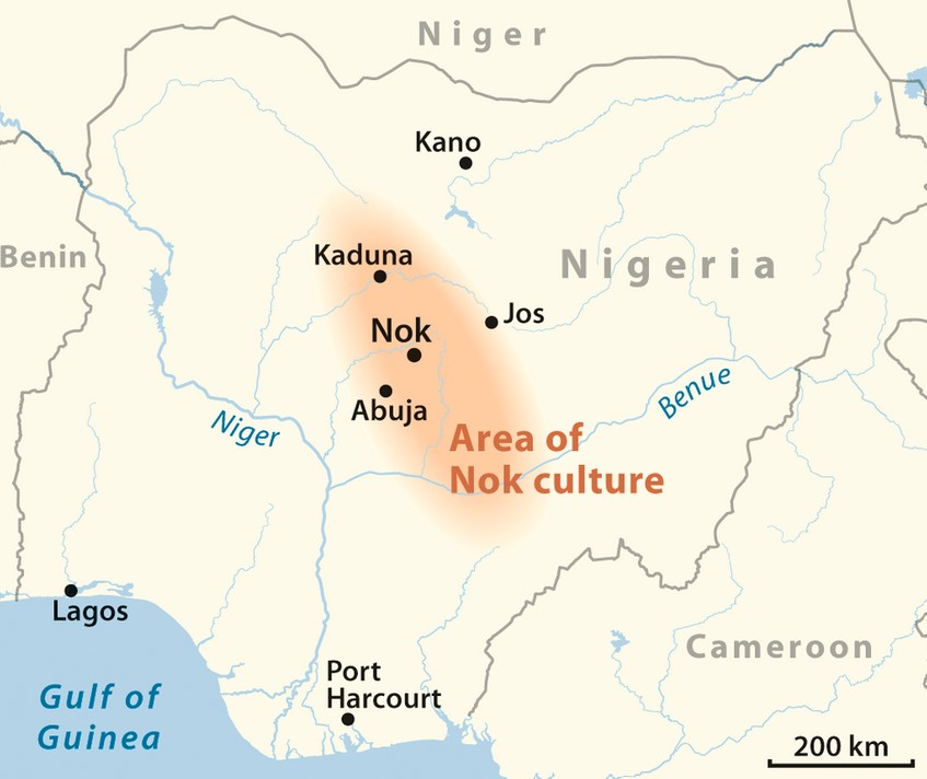 Area of the Nok culture