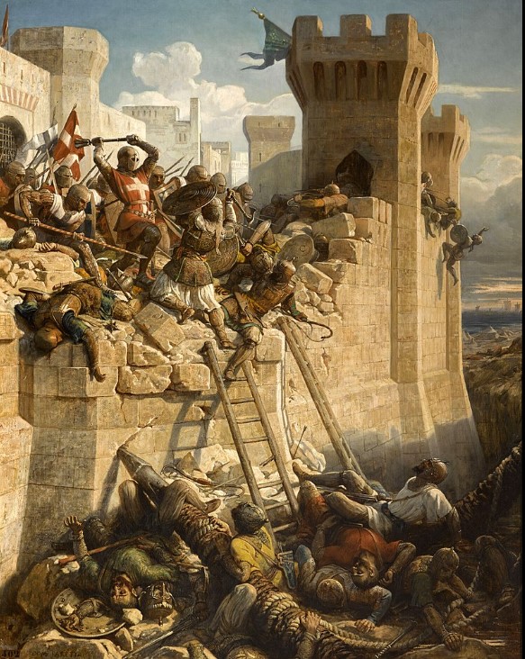The bloody siege of Acre in 1291, led by the Mamluks of Sultan al-Malik al-Ashraf Khalīl