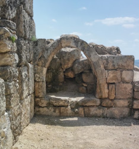 Ruins of the ancient city Samaria (Sebastia) on the mountains of Samaria in Palestine, about 10 km northwest of Nablus. It was the capital of the Kingdom of Israel in the 9th and 8th centuries BCE.