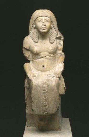 In tomb N.45, in the lower cemetery of Thebes, a statuette 19 cm high, from 18 was found. The figure represents the barber Meryma'at, responsible for shaving the priests of the Temple of Amon. It was a ritual performed every three days, and consisted of shaving their entire body, including their face and head. This small statue shows the importance that barbers had in the temple of Amun, and the high standing of their social position.