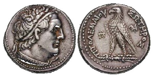 A tetradrachm of Ptolemy III minted in Akko