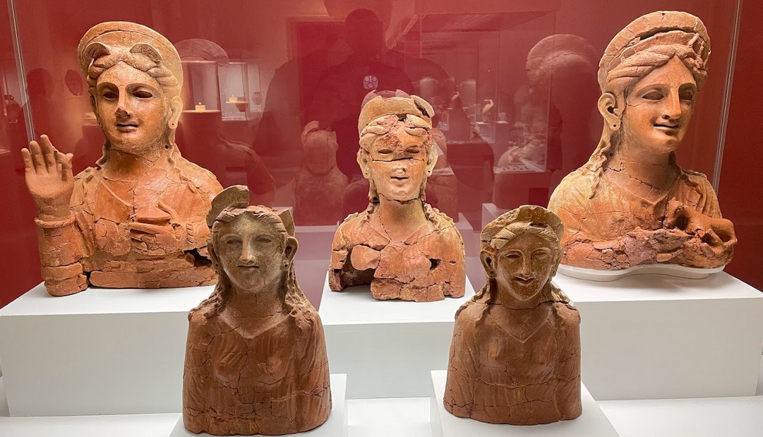 Terracotta Sculpture of a Phoenician Women Cadiz Museum, Spain