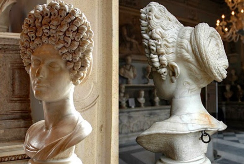 Female portrait of Flavia age (69-96 CE) so called 'Busto Fonseca' - Musei Capitolini, Rome