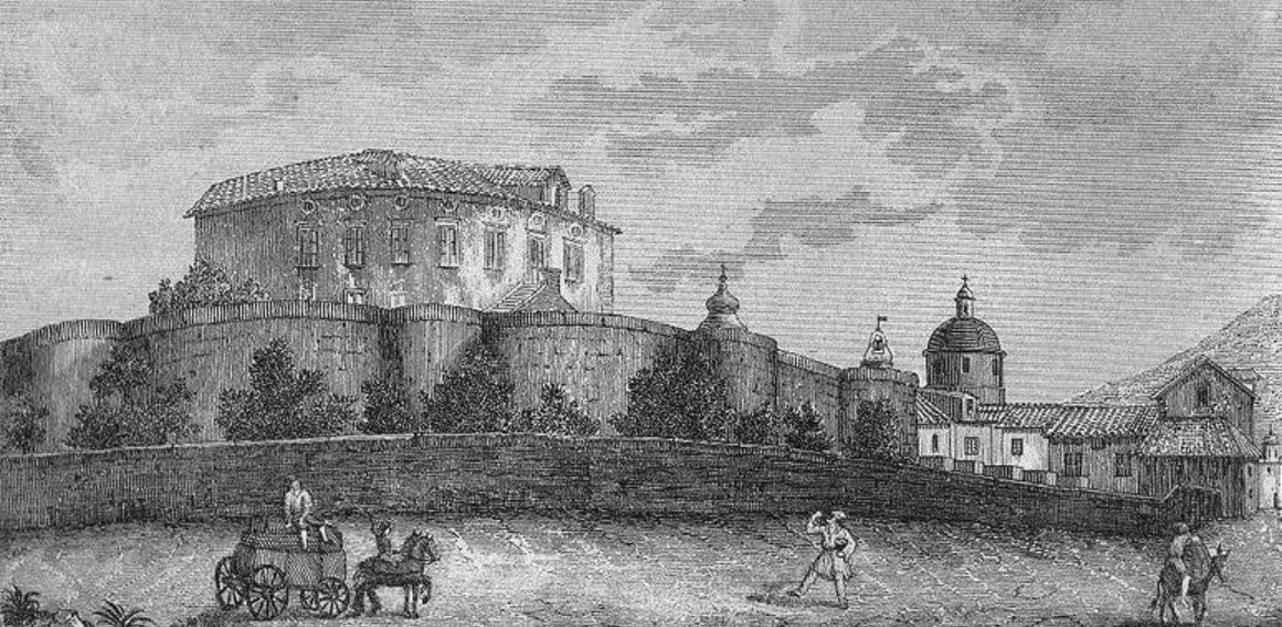 Acerra: The Baronial Castle in the 19th century.