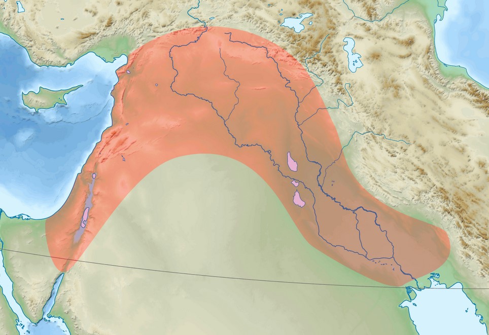 Map of the Fertile Crescent