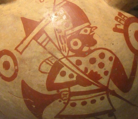 Stirrup-spout Vessel, Peru north coast, Moche culture, 100-500 AD, ceramic, Pre-Columbian collection, Worcester Art Museum