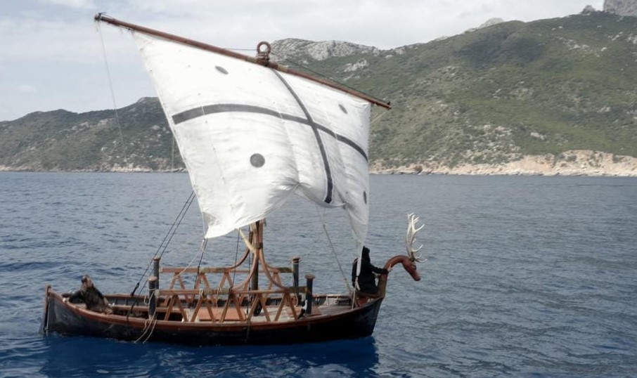 Reconstruction of a Nuragic ship of the Shardana, the Peoples of the Sea.
