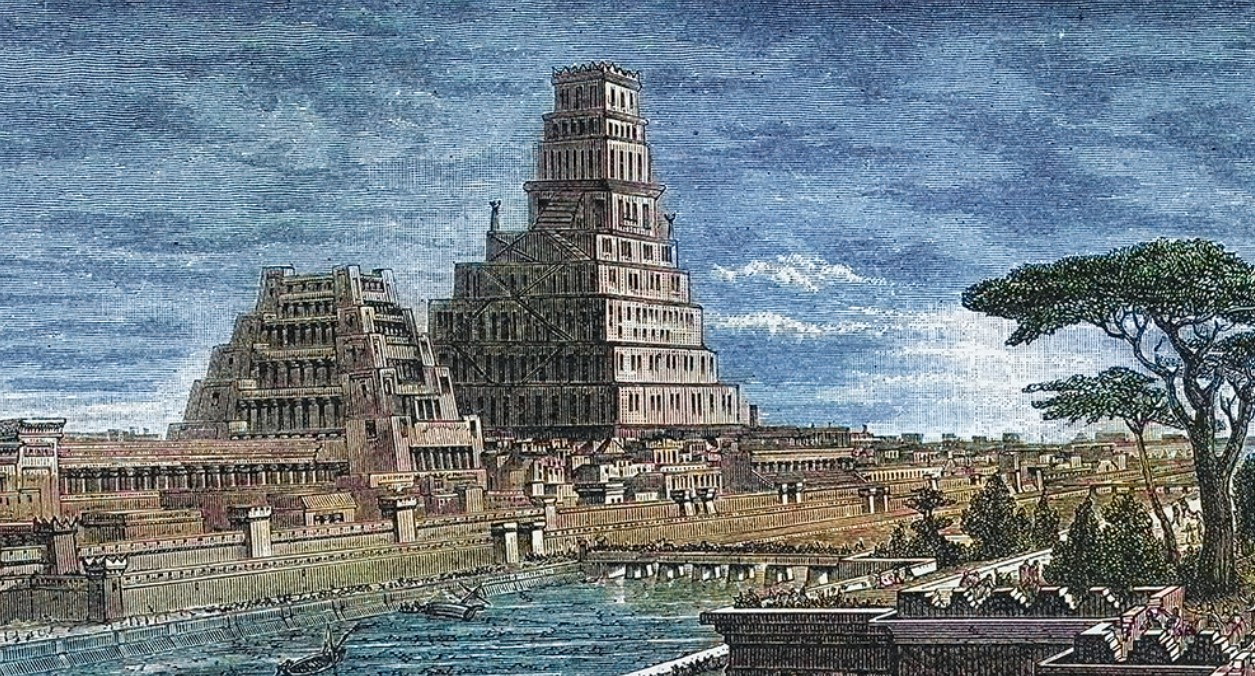 Old engraved illustration of conquest of Babylon