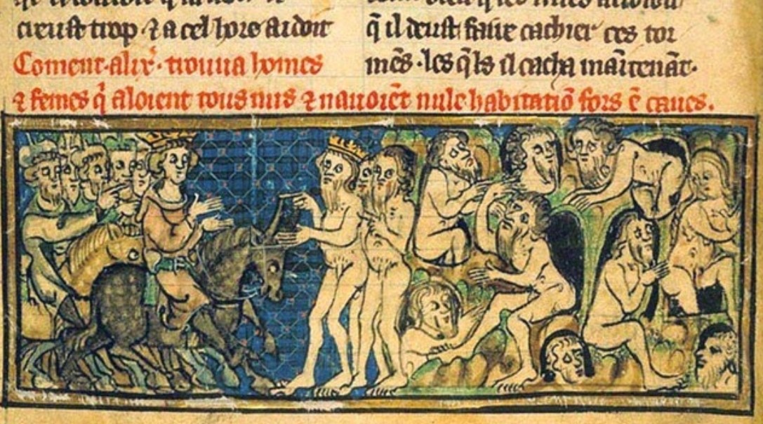 Gimnosophists were the naked and ascetic wise Indians who, answering a riddle-trap, managed to silence the powerful and cultured Alexander the Great and to proselytize even among his officers.