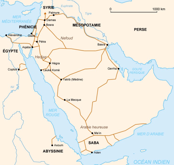 Nabataean trade routes